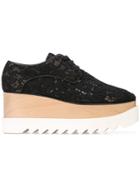Stella Mccartney Elyse Lace Platform Shoes - Black