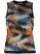 Missoni Sleeveless Knitted Top - Blue