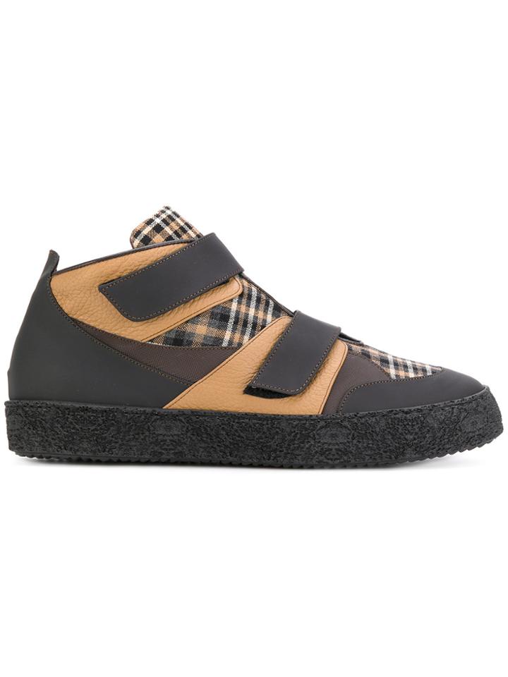 Antonio Marras Plaid Panel Sneakers - Multicolour