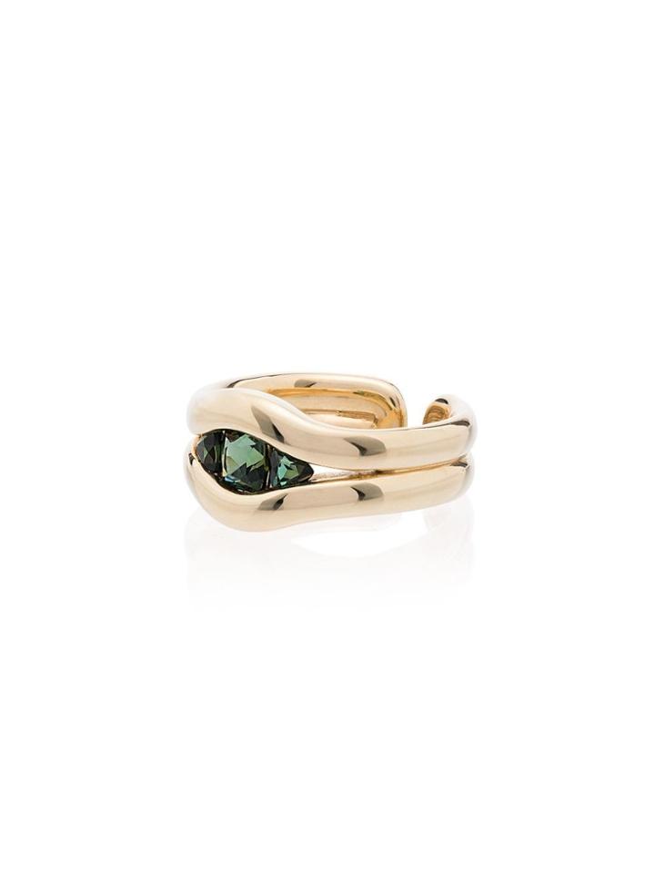 Fernando Jorge 18k Gold And Emerald Trill Ring - Green