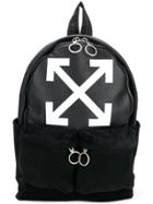 Off-white Logo Print Backpack - Black