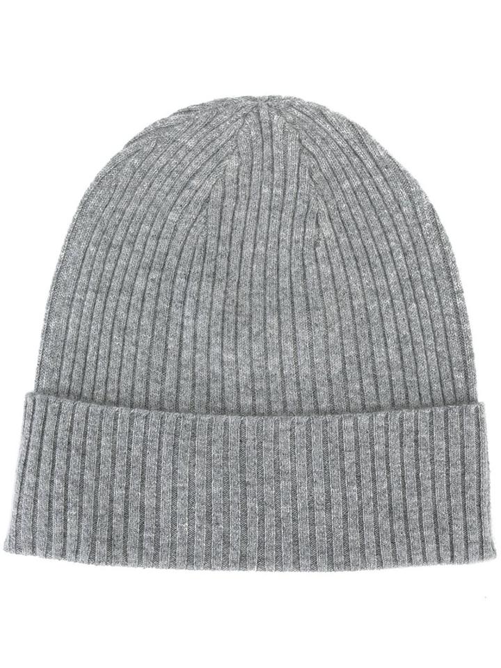 Closed Ribbed Beanie Hat