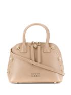 Versace Jeans Couture Embossed Stud Tote - Neutrals