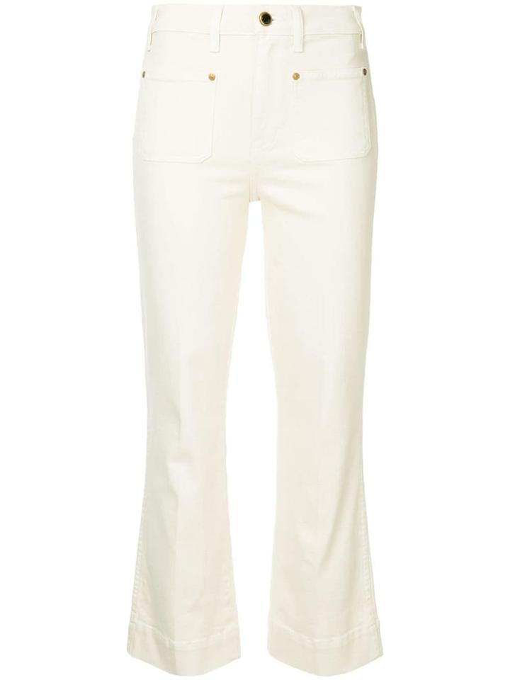 Khaite Raquel Cropped Flare Jeans - Nude & Neutrals