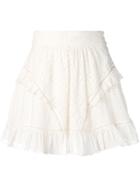 Twin-set Broderie Anglaise Cotton Full Skirt - White