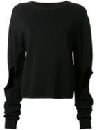 Dion Lee Cut-out 'circle' Sweater, Women's, Size: 6, Black, Rayon