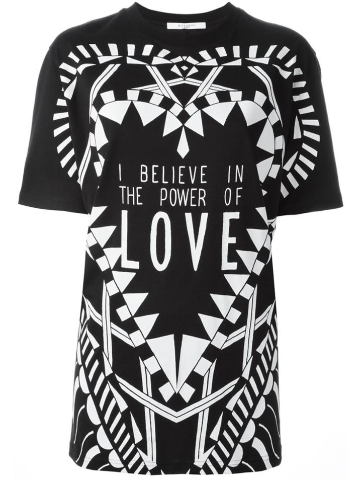 Givenchy I Believe In The Power Of Love T-shirt - Black