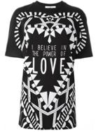 Givenchy I Believe In The Power Of Love T-shirt - Black