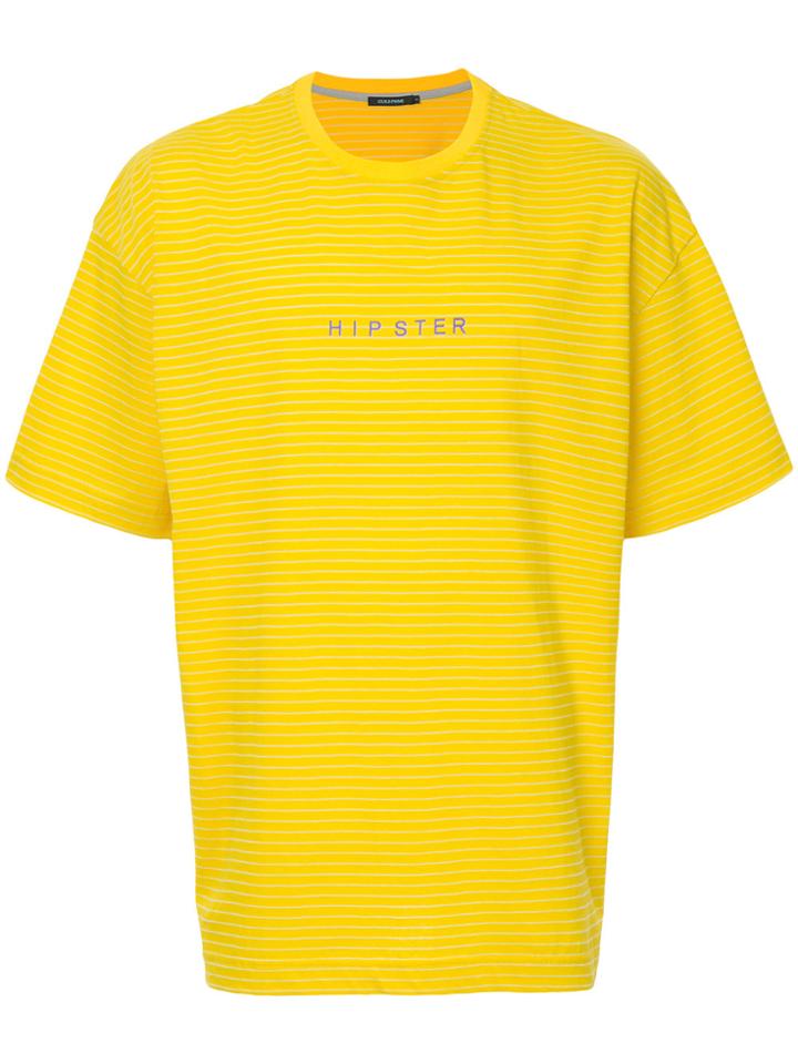 Guild Prime Striped Hipster T-shirt - Yellow & Orange
