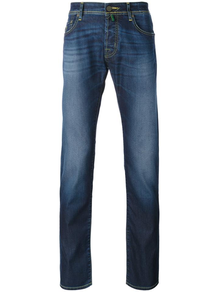 Jacob Cohen Camouflage Label Jeans - Blue