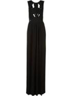 Philipp Plein Geinah Gown, Women's, Size: Xs, Black, Polyester