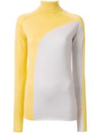 Irene 'intersia' Bicolour Pullover, Women's, Size: 36, Yellow/orange, Wool