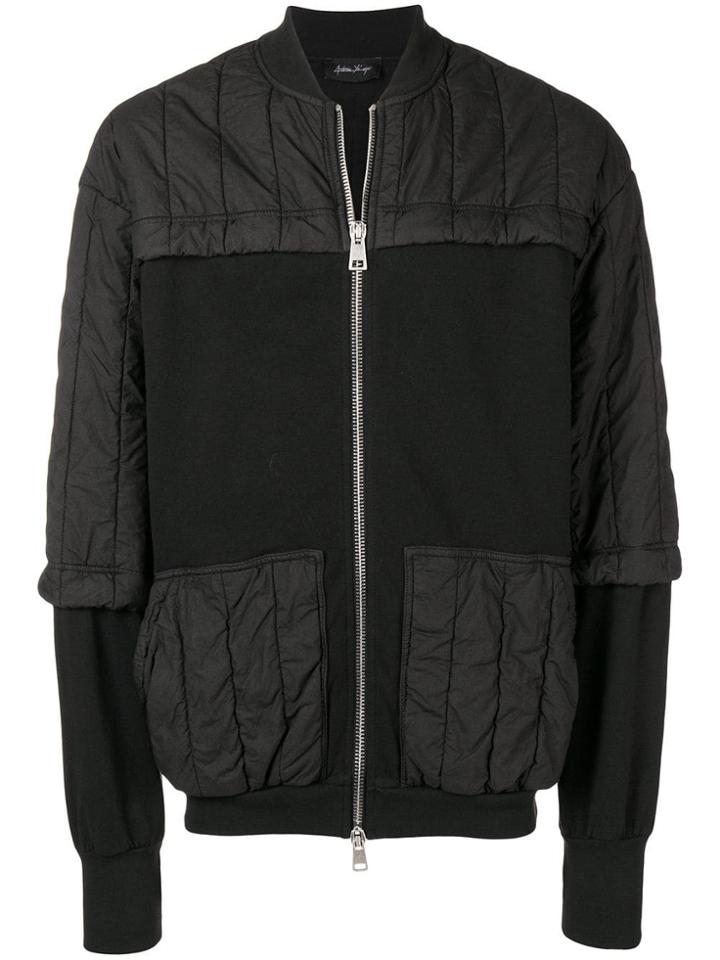 Andrea Ya'aqov Padded Bomber Jacket - Black