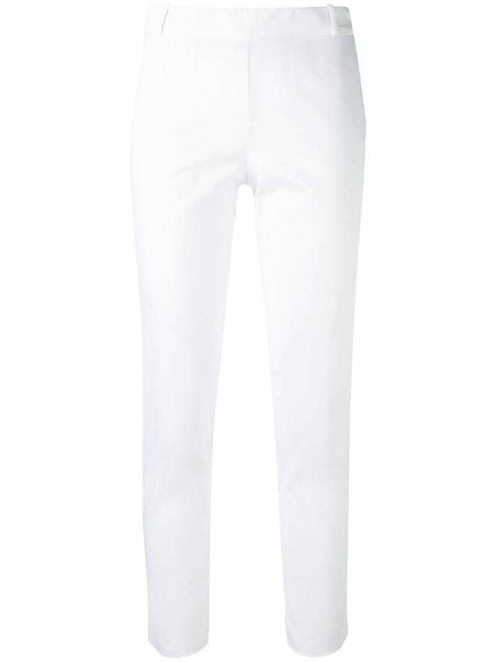Kiltie Cropped Trousers - White
