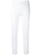 Kiltie Cropped Trousers - White
