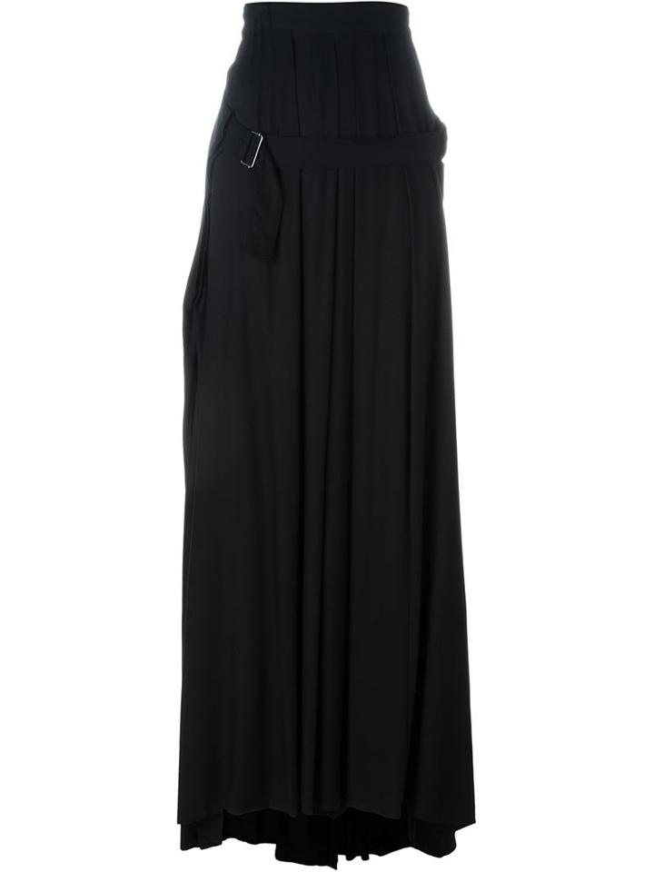 Ann Demeulemeester Pleated Maxi Skirt