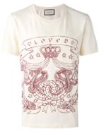 Gucci - Loved Crest Print T-shirt - Men - Cotton - Xs, White, Cotton