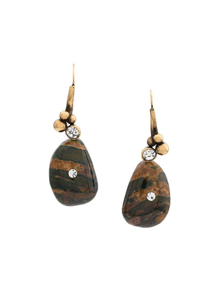 Marni Jade Stone Earrings - Green