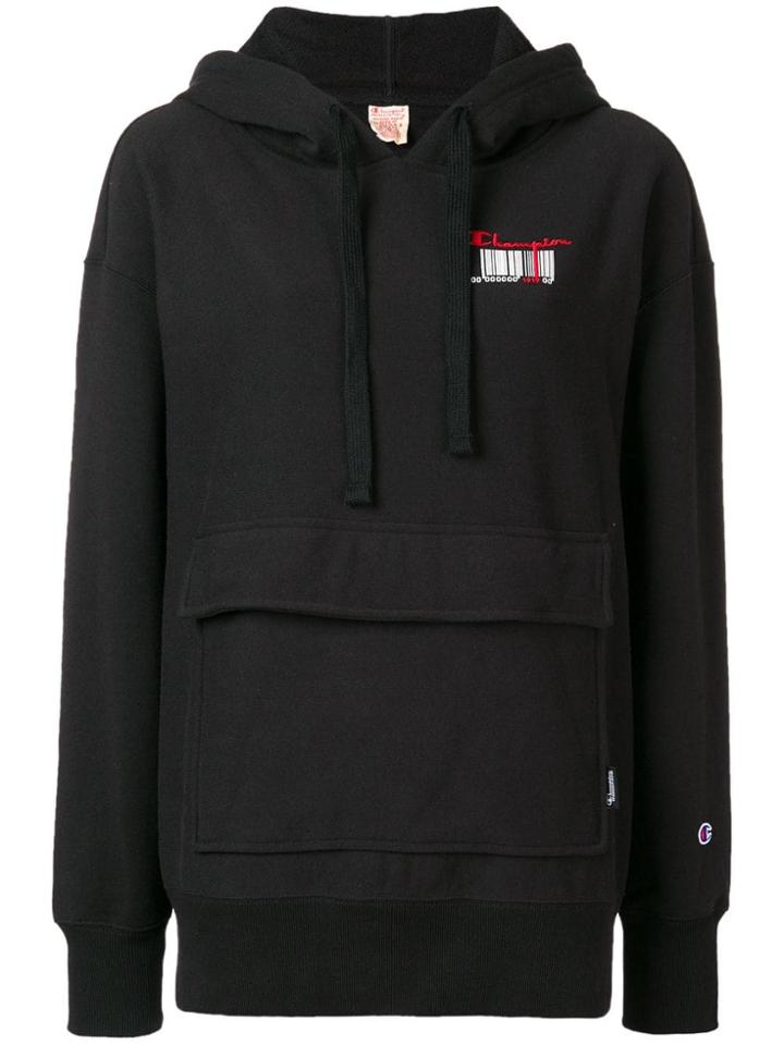 Champion Flap Pocket Hoodie - Black