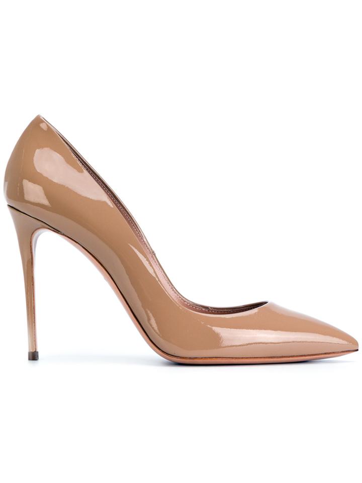 Casadei Pointed Stiletto Pumps - Nude & Neutrals