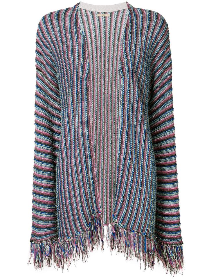 Nuur Striped Knit Cardigan - Multicolour