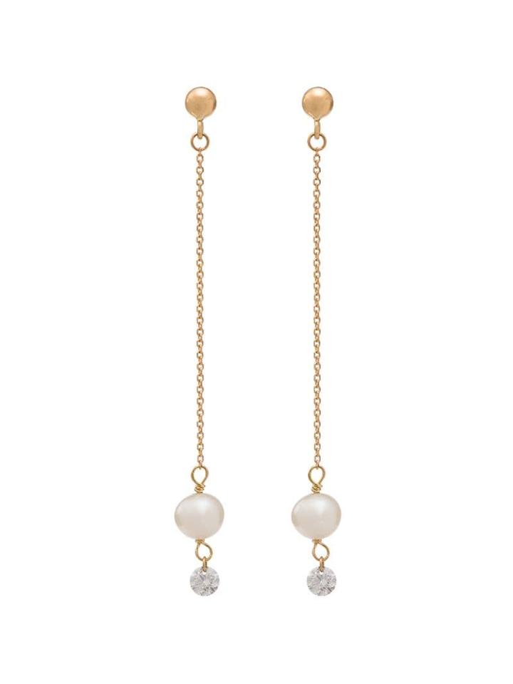 Persée 18kt Yellow Gold Chain Drop Earrings