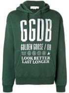 Golden Goose Deluxe Brand Script Printed Hoodie - Green