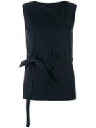 Department 5 Open-back Belted Top - Blue