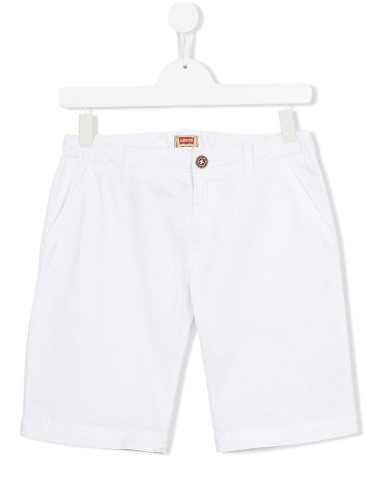 Levi's Kids Denim Chino Shorts, Boy's, Size: 14 Yrs, White