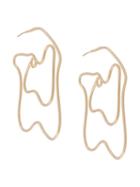 Malaika Raiss Squiggly Wire Earrings - Gold