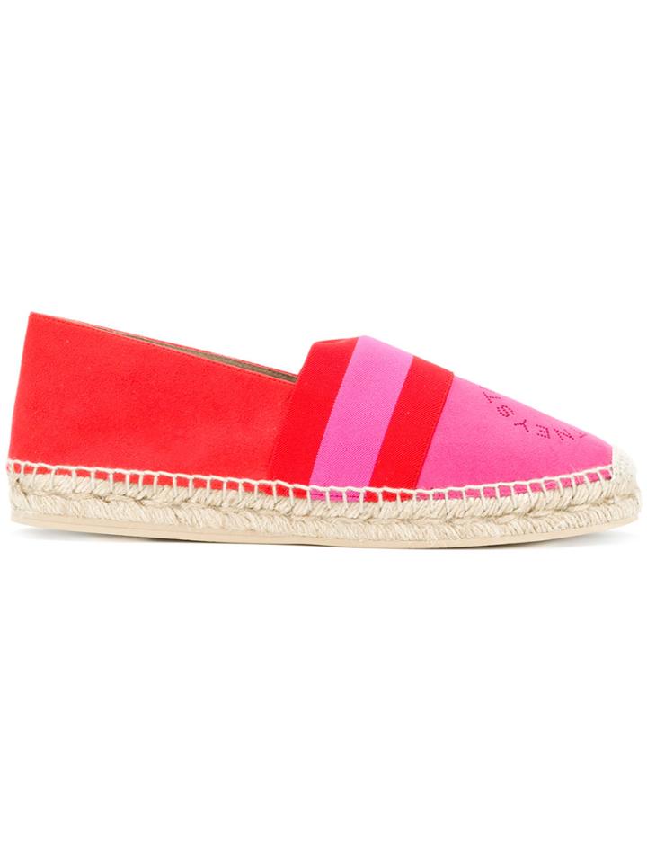 Stella Mccartney Logo Espadrilles - Pink & Purple