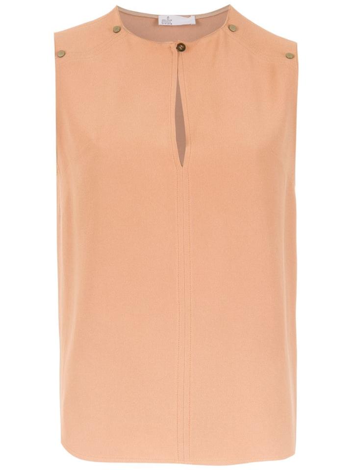 Nk Appliqué Blouse - Brown