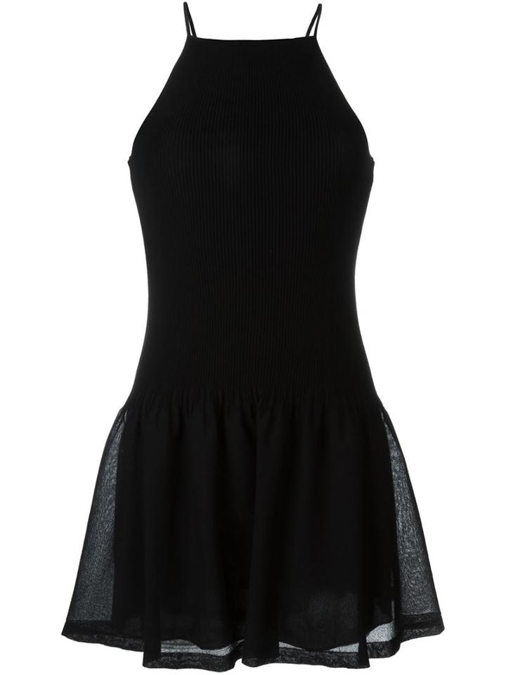 Giamba Flared Hem Mini Dress