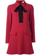 Red Valentino Bow Tie Dress, Women's, Size: 42, Polyester/spandex/elastane/viscose
