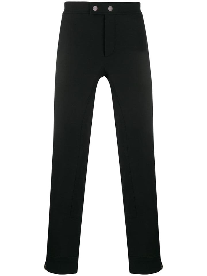 Alexander Mcqueen Zipped Details Trousers - Black
