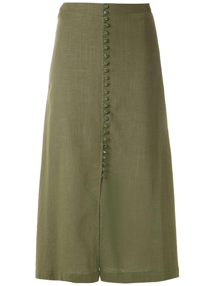 Olympiah Romania Straight Skirt - Green