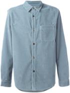 A.p.c. - Corduroy Buttoned Shirt - Men - Cotton - M, Grey, Cotton