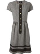Chanel Vintage Shortsleeved Dress, Women's, Size: 42, Brown