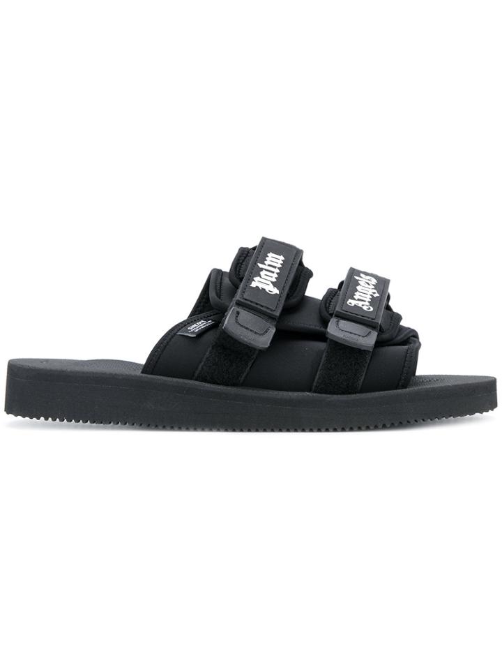 Palm Angels Suicoke Slides - Black