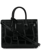 Saint Laurent Crocodile Tote Bag - Black