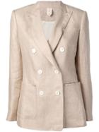 Max Mara Double Breasted Blazer Jacket - Neutrals