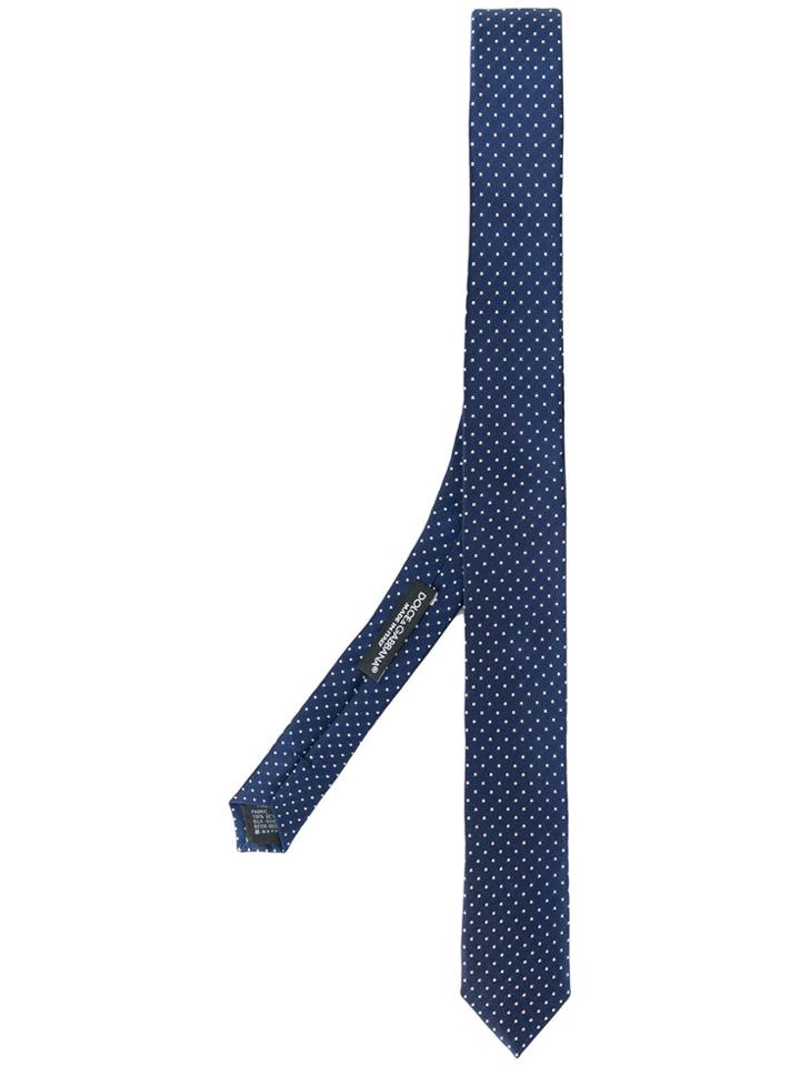 Dolce & Gabbana Polka-dot Tie - Blue