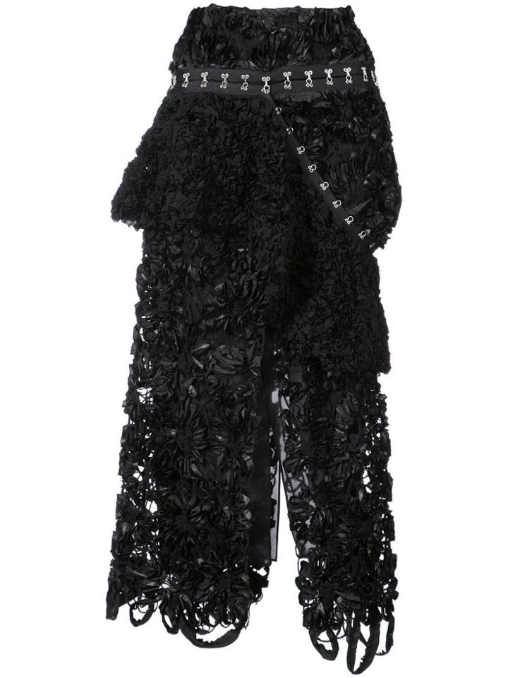 Proenza Schouler Asymmetrical Hook And Eye Skirt - Black
