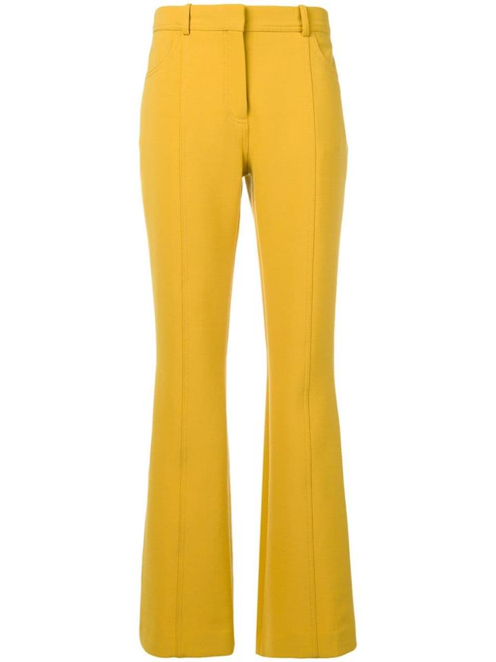 Victoria Victoria Beckham High-rise Flared Trousers - Yellow