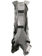 Issey Miyake Asymmetric Pleated Dress - Black