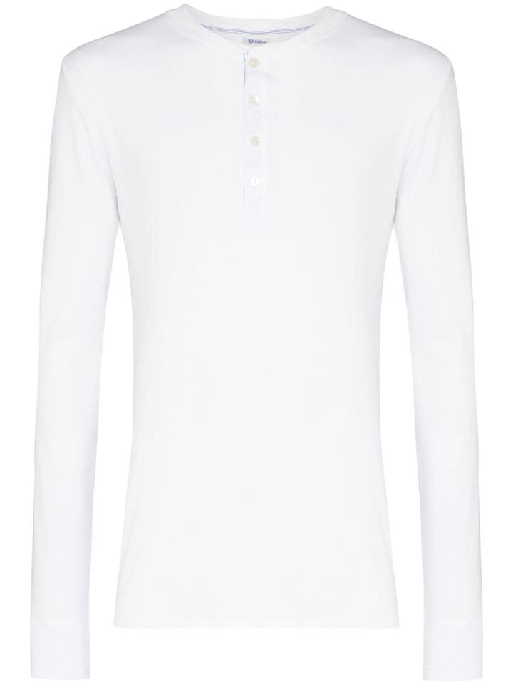 Schiesser Karl-heinz Buttoned T-shirt - White