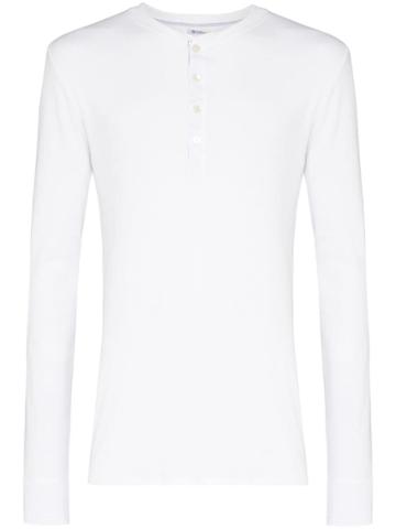 Schiesser Karl-heinz Buttoned T-shirt - White
