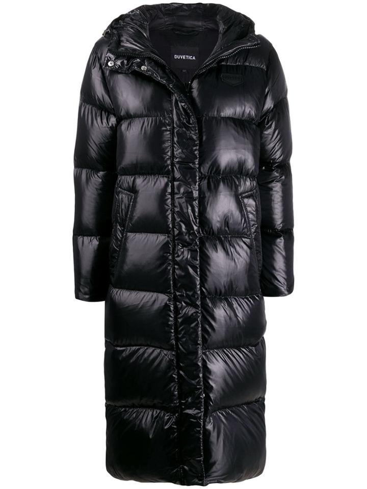 Duvetica Long Padded Coat - Black