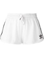 Adidas Originals Classic Logo Track Shorts, Women's, Size: 42, White, Polyester