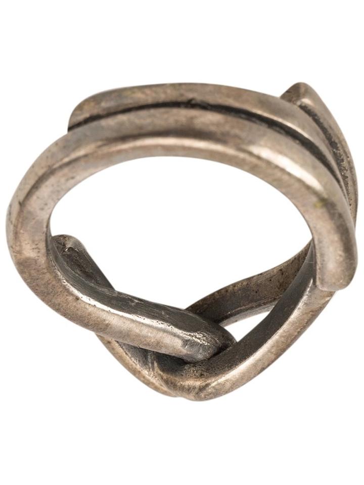 Tobias Wistisen Thick Ring, Adult Unisex, Size: 54, Metallic